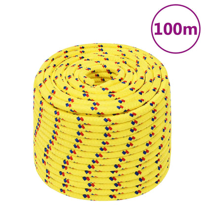 Boat Rope Yellow 12 mm 100 m Polypropylene
