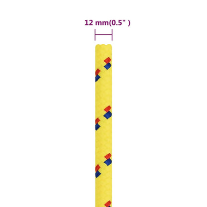 Boat Rope Yellow 12 mm 250 m Polypropylene