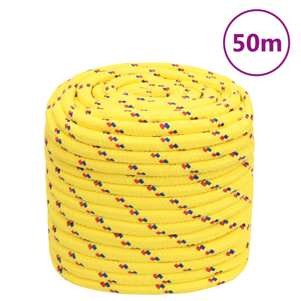 Boat Rope Yellow 18 mm 50 m Polypropylene