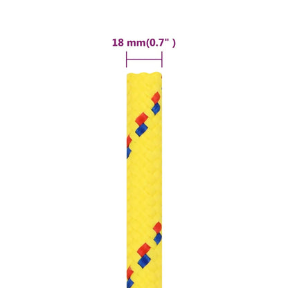 Boat Rope Yellow 18 mm 50 m Polypropylene