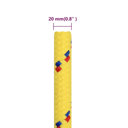 Boat Rope Yellow 20 mm 50 m Polypropylene