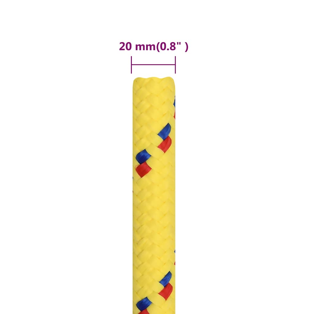 Boat Rope Yellow 20 mm 50 m Polypropylene