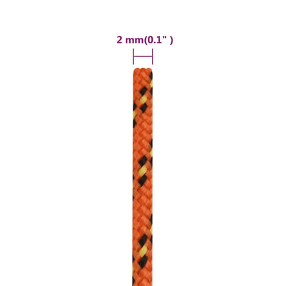 Boat Rope Orange 2 mm 25 m Polypropylene