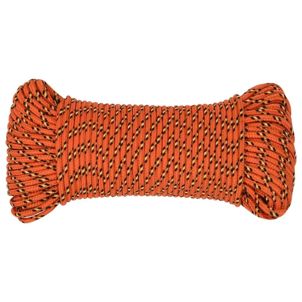 Boat Rope Orange 4 mm 50 m Polypropylene