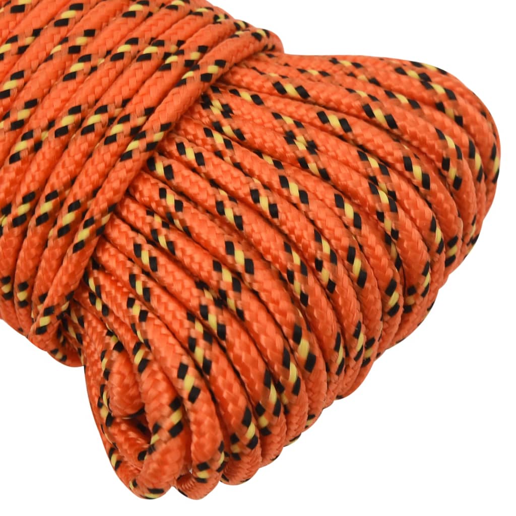 Boat Rope Orange 4 mm 50 m Polypropylene