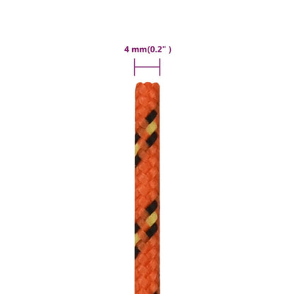 Boat Rope Orange 4 mm 250 m Polypropylene