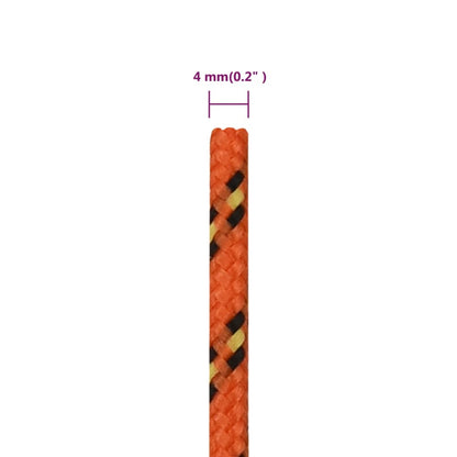 Boat Rope Orange 4 mm 500 m Polypropylene