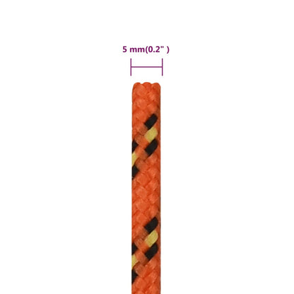 Boat Rope Orange 5 mm 100 m Polypropylene