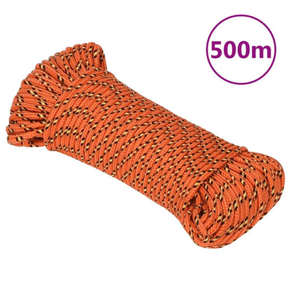 Boat Rope Orange 5 mm 500 m Polypropylene