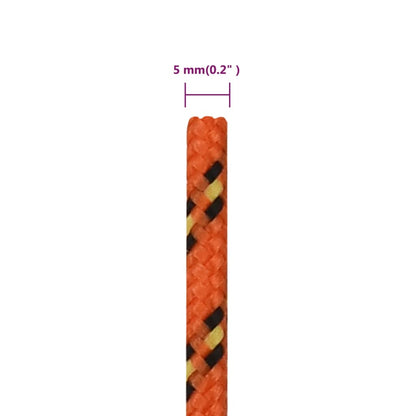 Boat Rope Orange 5 mm 500 m Polypropylene