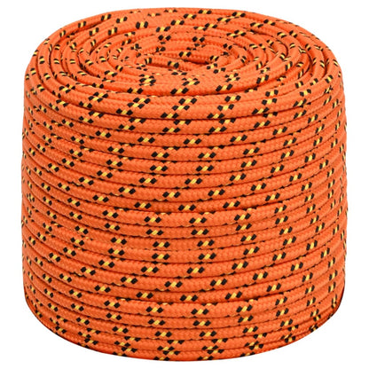 Boat Rope Orange 8 mm 100 m Polypropylene