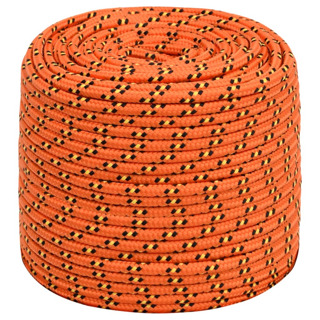 Boat Rope Orange 8 mm 250 m Polypropylene