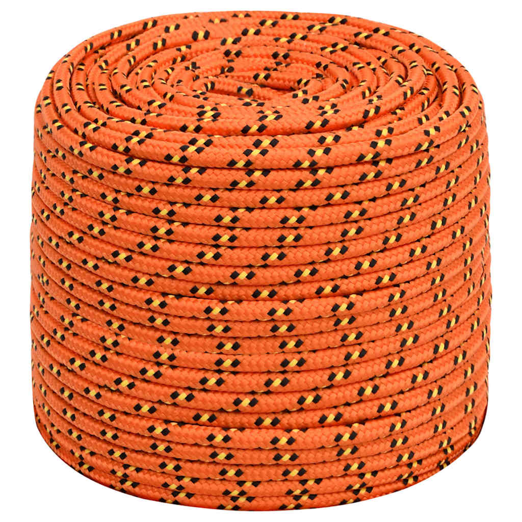 Boat Rope Orange 10 mm 250 m Polypropylene