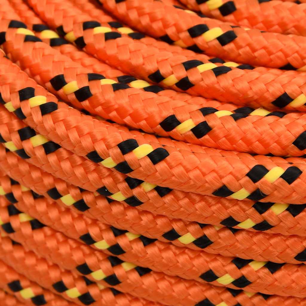 Boat Rope Orange 10 mm 250 m Polypropylene