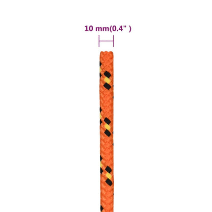 Boat Rope Orange 10 mm 250 m Polypropylene