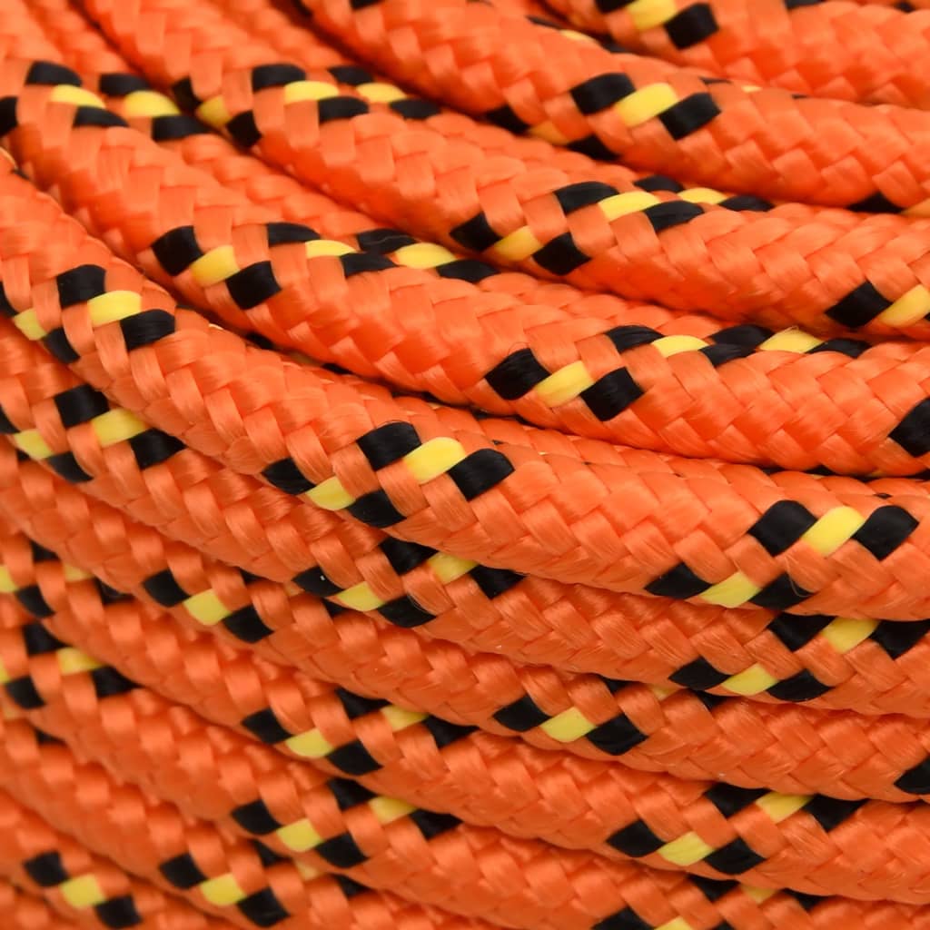 Boat Rope Orange 10 mm 500 m Polypropylene