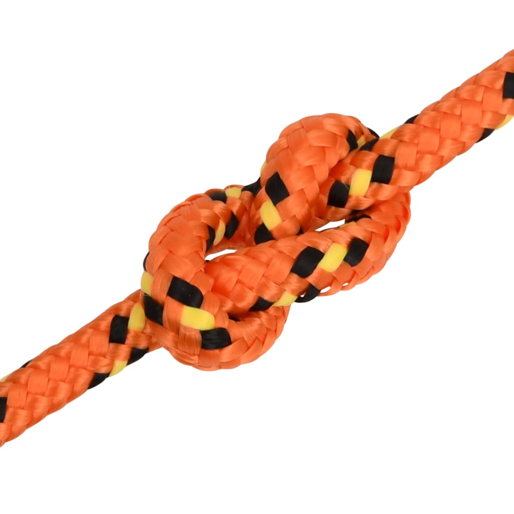 Boat Rope Orange 10 mm 500 m Polypropylene
