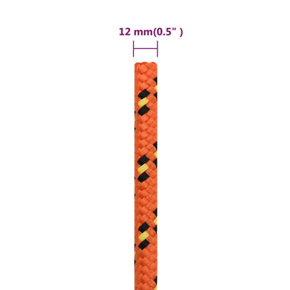 Boat Rope Orange 12 mm 250 m Polypropylene