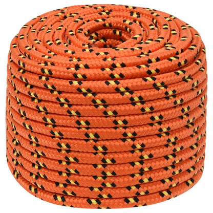Boat Rope Orange 14 mm 100 m Polypropylene