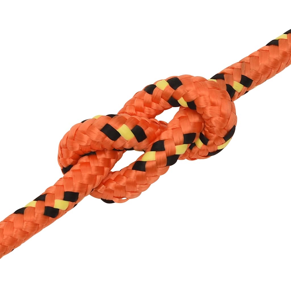 Boat Rope Orange 14 mm 100 m Polypropylene