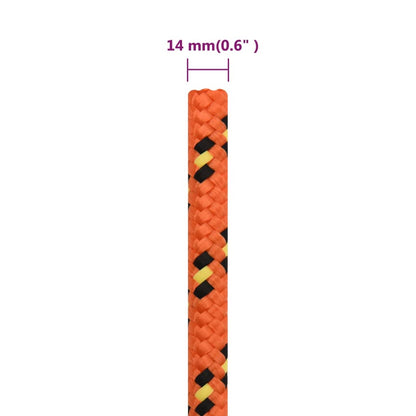 Boat Rope Orange 14 mm 250 m Polypropylene