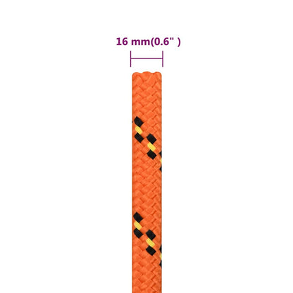 Boat Rope Orange 16 mm 250 m Polypropylene