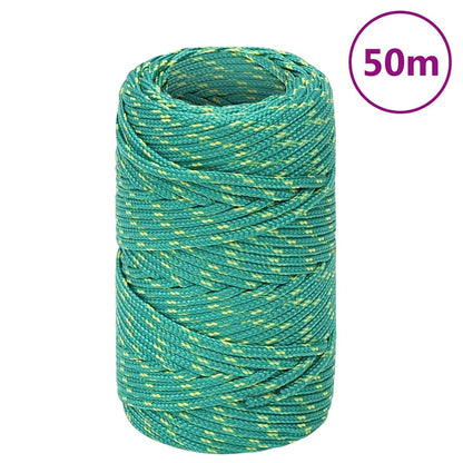 Boat Rope Green 2 mm 50 m Polypropylene