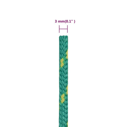 Boat Rope Green 3 mm 50 m Polypropylene