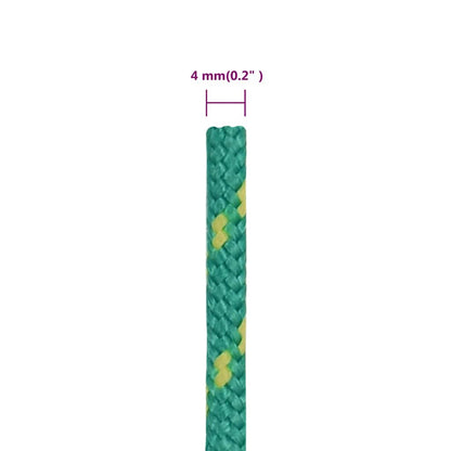 Boat Rope Green 4 mm 500 m Polypropylene