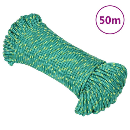 Boat Rope Green 5 mm 50 m Polypropylene