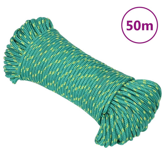 Boat Rope Green 5 mm 50 m Polypropylene