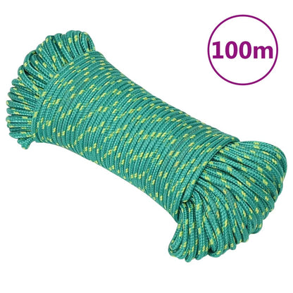 Boat Rope Green 5 mm 100 m Polypropylene