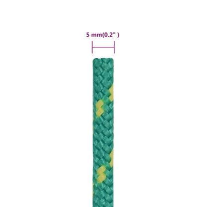 Boat Rope Green 5 mm 250 m Polypropylene