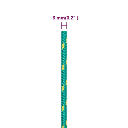 Boat Rope Green 6 mm 250 m Polypropylene