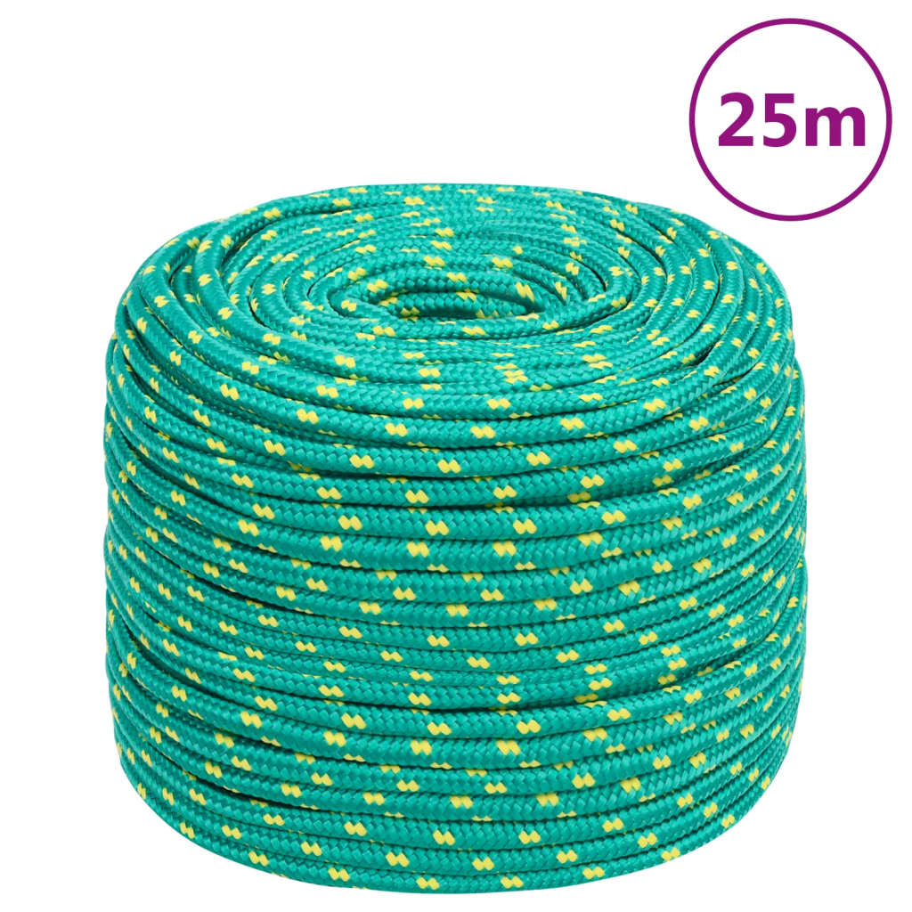 Boat Rope Green 8 mm 25 m Polypropylene