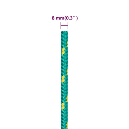 Boat Rope Green 8 mm 250 m Polypropylene