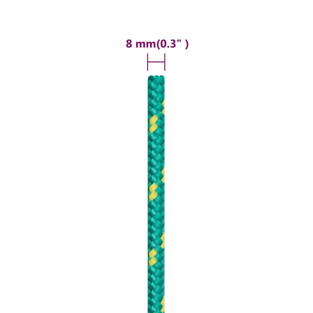 Boat Rope Green 8 mm 500 m Polypropylene