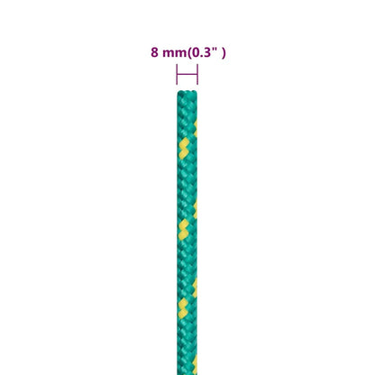 Boat Rope Green 8 mm 500 m Polypropylene