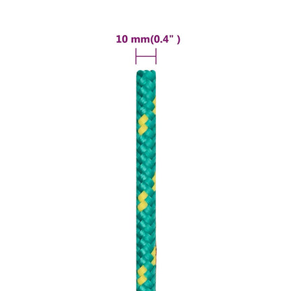 Boat Rope Green 10 mm 50 m Polypropylene