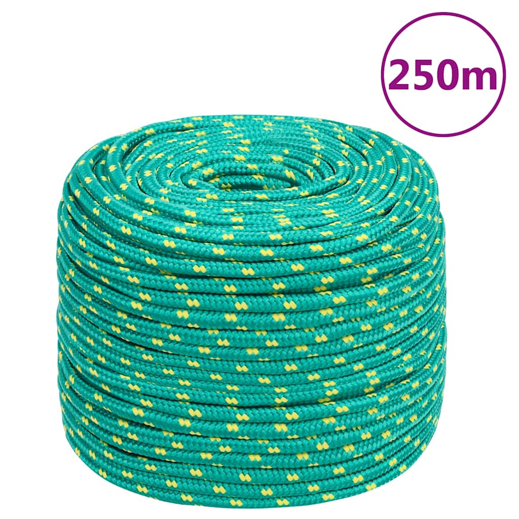 Boat Rope Green 10 mm 250 m Polypropylene