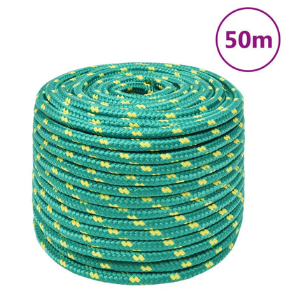 Boat Rope Green 14 mm 50 m Polypropylene