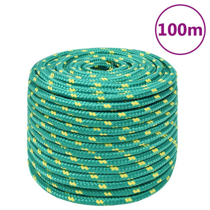 Boat Rope Green 14 mm 100 m Polypropylene
