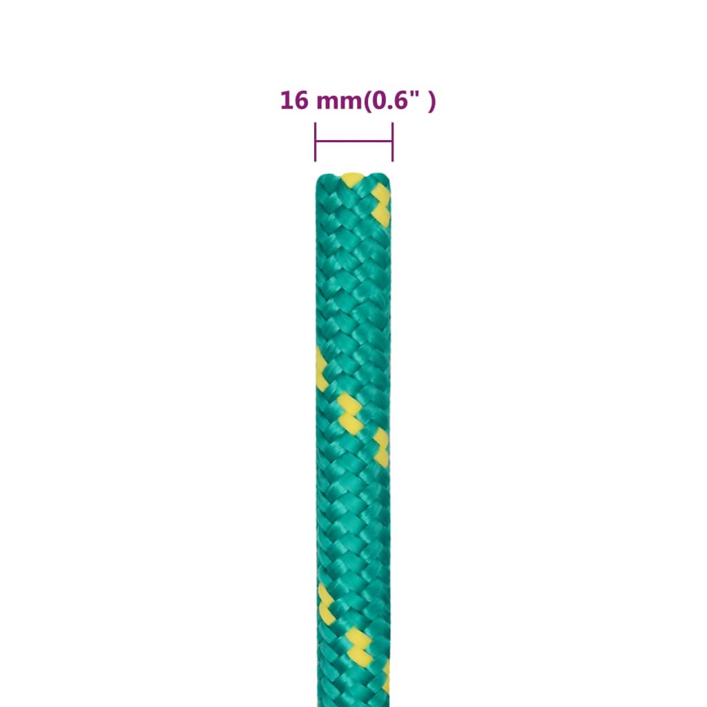Boat Rope Green 16 mm 50 m Polypropylene