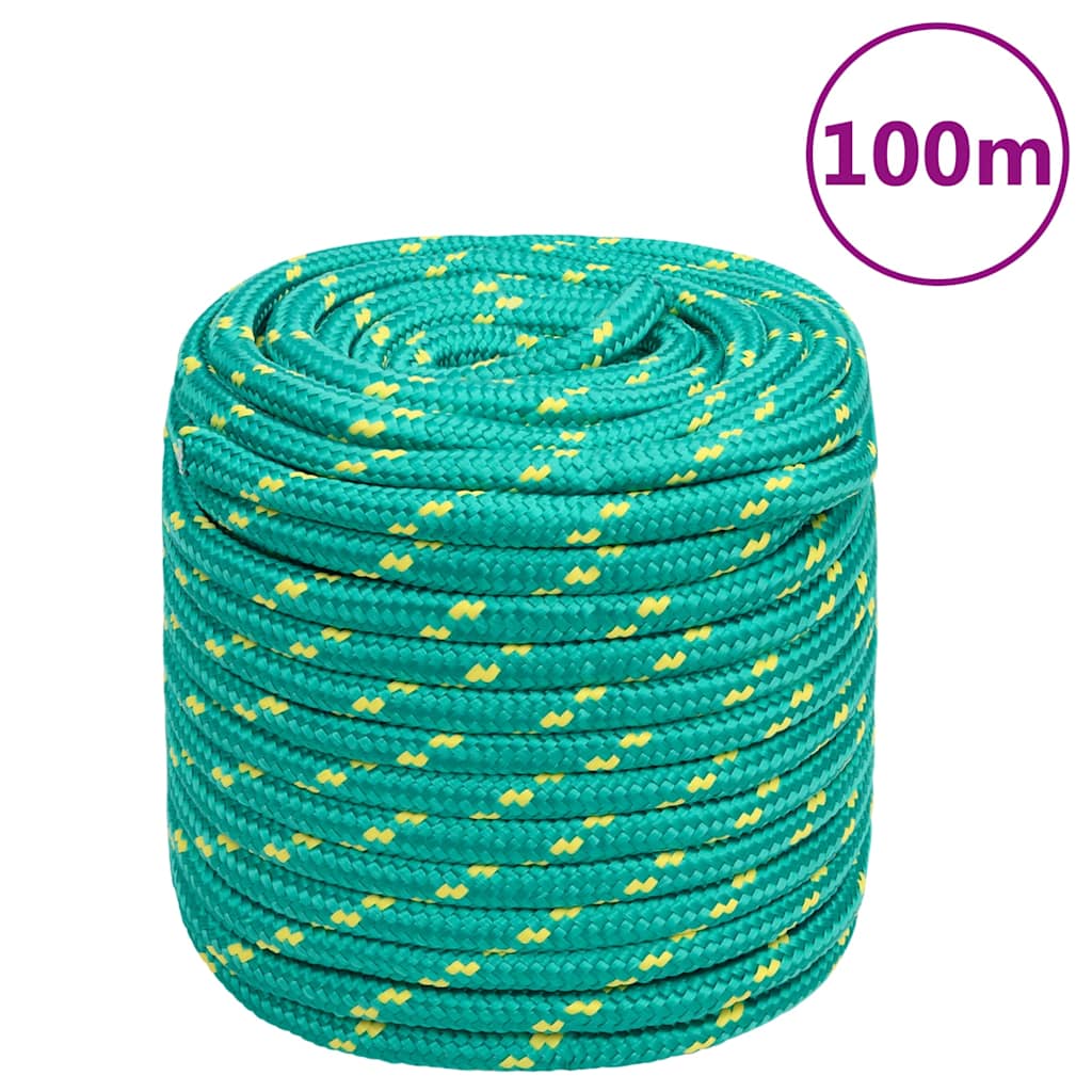Boat Rope Green 16 mm 100 m Polypropylene