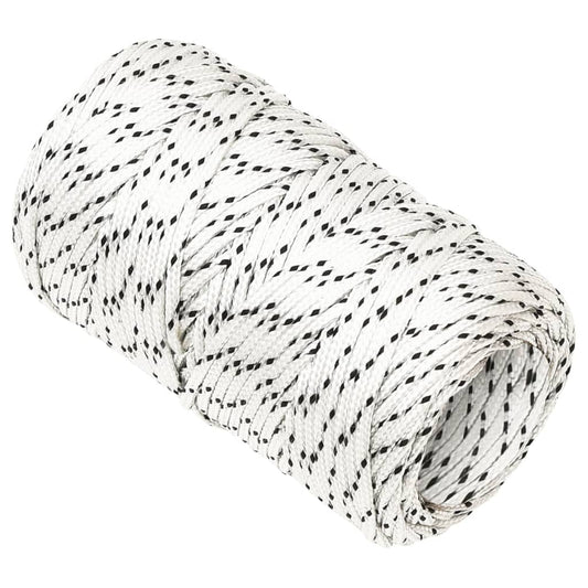 Braided Boat Rope White 2 mmx50 m Polyester