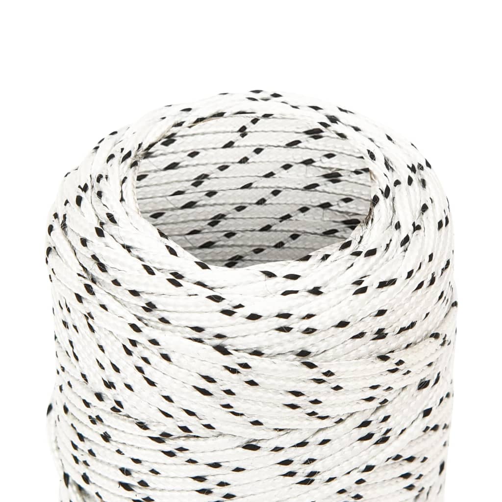 Braided Boat Rope White 2 mmx50 m Polyester