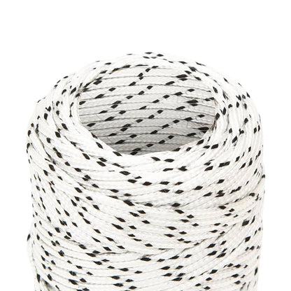 Braided Boat Rope White 2 mmx50 m Polyester