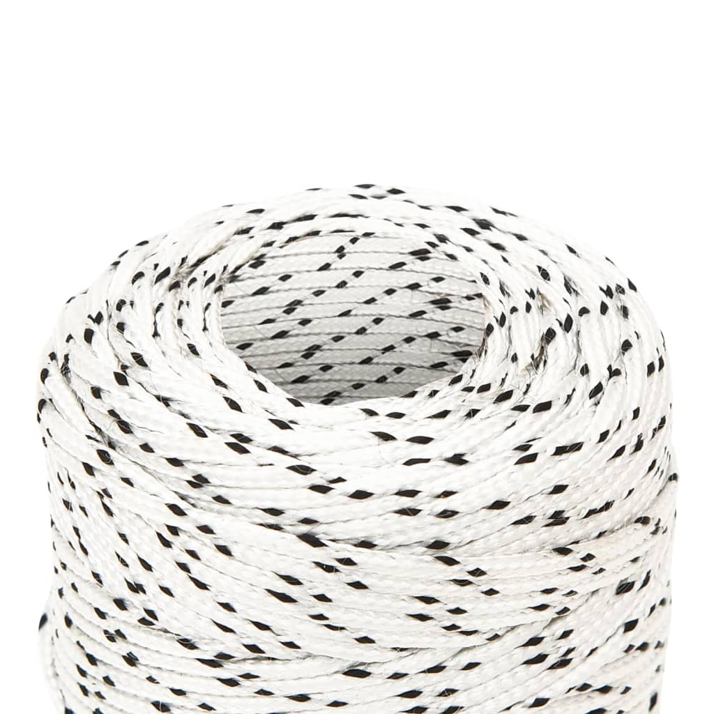 Braided Boat Rope White 2 mmx100 m Polyester