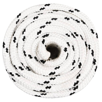 Braided Boat Rope White 16 mmx50 m Polyester