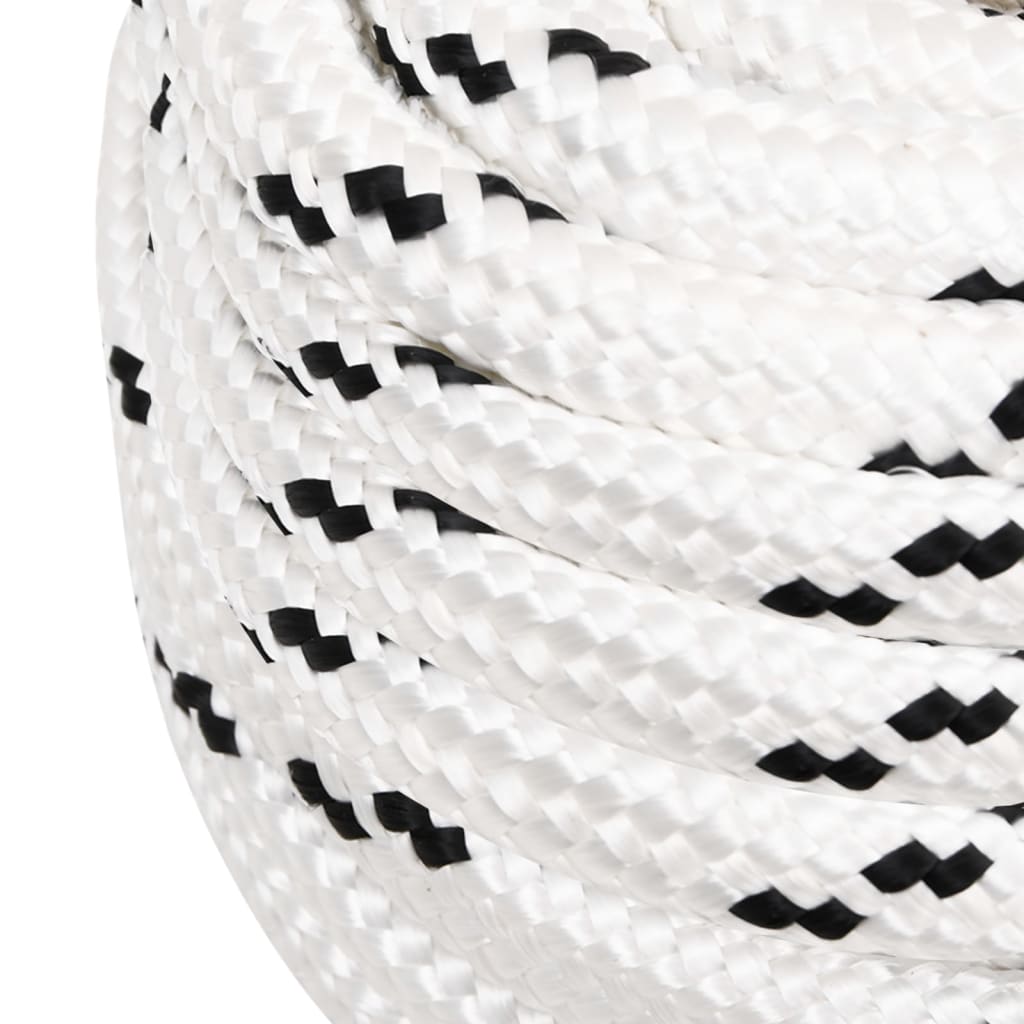 Braided Boat Rope White 16 mmx50 m Polyester